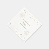 Luxury Gold 50. Hochzeitstag Serviette (Ecke)