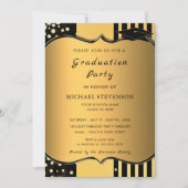 Luxury Gold Abschluss Einladung - Elegant (Vorderseite)