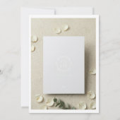 Luxury Gold Acrylic Wedding Invitation Suite  Einladung (Rückseite)