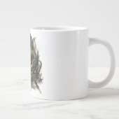 Luxury Gold and Black Abstract Marble Jumbo-Tasse (Rechts)