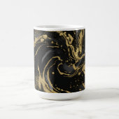 Luxury Gold and Black Abstract Marble Kaffeetasse (Mittel)