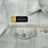 Luxury Gold and Black Company LOGO: Modernes Elega Namensschild (Beispiel)