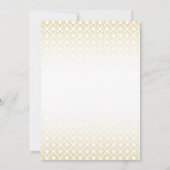 Luxury Gold Arabesque Pattern Iftar Invitation Einladung (Rückseite)