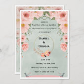 Luxury Gold Arch Wedding Invitation Einladung (Vorne/Hinten)