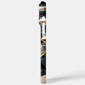 Luxury Gold Black Geometric 3D Muster Case-Mate iPhone Hülle (Rückseite / Links)
