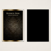 Luxury Gold Border Damask Besitzer (Vorne & Hinten)