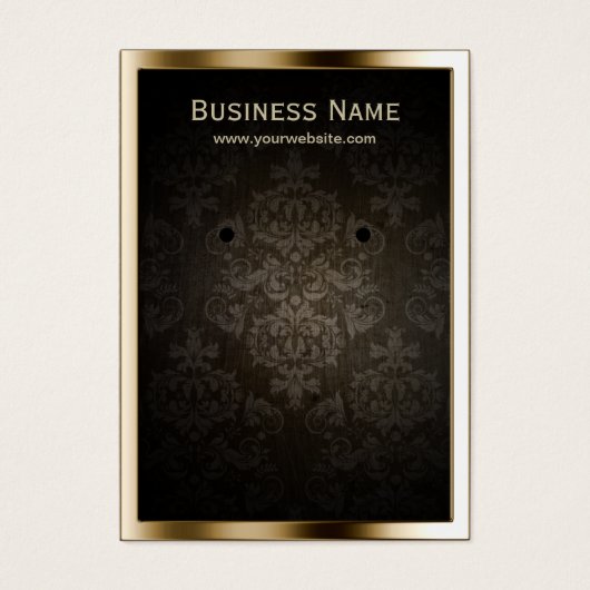 Luxury Gold Border Damask Besitzer (Vorderseite)
