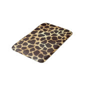 Luxury Gold Brown Giraffe Tierdruckmuster Badematte (Schrägansicht)