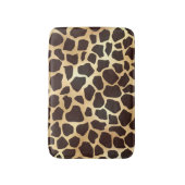 Luxury Gold Brown Giraffe Tierdruckmuster Badematte (Vorderseite Vertikal)