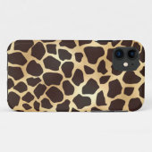 Luxury Gold Brown Giraffe Tierdruckmuster Case-Mate iPhone Hülle (Rückseite (Horizontal))