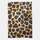 Luxury Gold Brown Giraffe Tierdruckmuster Geschirrtuch (Vertikal)