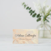 Luxury Gold Brushed Background Visitenkarte (Stehend Vorderseite)