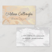 Luxury Gold Brushed Background Visitenkarte (Vorne/Hinten)