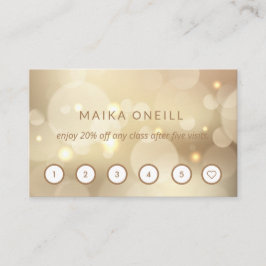 Luxury Gold Buche Wellness-Massage Yoga Visitenkarte