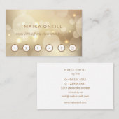 Luxury Gold Buche Wellness-Massage Yoga Visitenkarte (Vorne/Hinten)