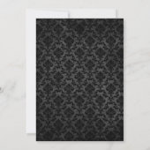 Luxury Gold Cherry Blossom Damask Einladung (Rückseite)