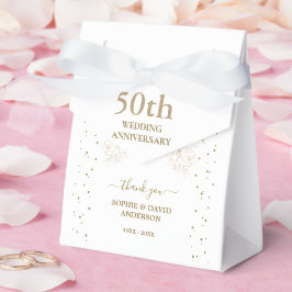Luxury Gold Confetti 50. Hochzeitstag Geschenkschachtel