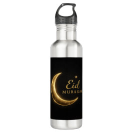Luxury Gold Crescent Eid Mubarak Bottle Modern Isl Edelstahlflasche