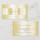 Luxury Gold Effect Calligraphy Script Signature Visitenkarte (Vorne/Hinten)