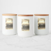 Luxury Gold Elegant Floral Product Labels Monogram Lebensmitteletikett (Flaschen)