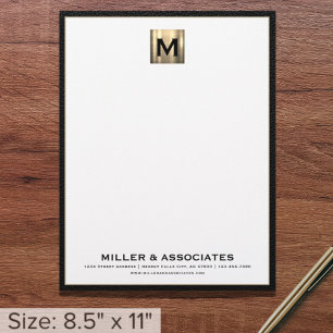 Luxury Gold Erstklassige Business Letterhead Briefbogen