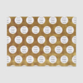 Luxury Gold Foil Business Logo-Verpackung Markenbe Seidenpapier (Vorderseite)