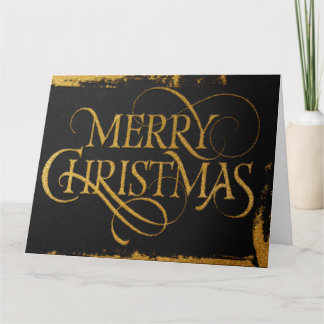 Luxury Gold Foil Christmas Card | Winter Glam Karte