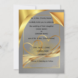 Luxury Gold Foil Style Wedding Invitation | Modern Einladung