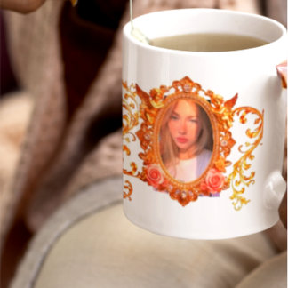 Luxury Gold Frame for Your Photos | Personalized C Kaffeetasse