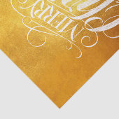 Luxury Gold Frohe Weihnachten Christliche Script B Seidenpapier (Ausschnitt)