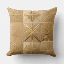 Luxury Gold Geometric Muster - Drehkissen