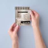 Luxury Gold Geometric Musterreinigungsservice Flyer (Gruppe)