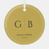 Luxury Gold Glass Ornament For Wedding Celebration (Vorderseite)