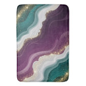 Luxury Gold Glitter Marble Pattern Badematte (Vorderseite Vertikal)