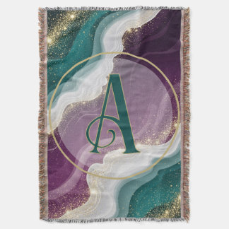 Luxury Gold Glitter Marble Pattern Decke