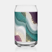 Luxury Gold Glitter Marble Pattern Dosenglas (Rechts)