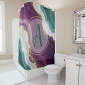 Luxury Gold Glitter Marble Pattern Duschvorhang (Beispiel)