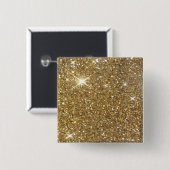 Luxury Gold Glitzer - Druckbild Button (Vorne & Hinten)