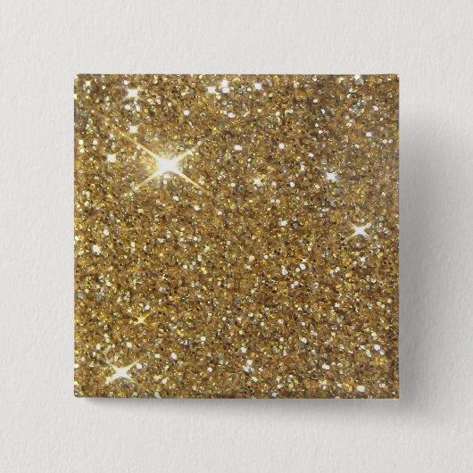 Luxury Gold Glitzer - Druckbild Button (Vorderseite)