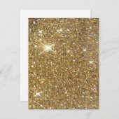 Luxury Gold Glitzer - Druckbild Einladung (Vorne/Hinten)
