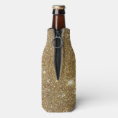 Luxury Gold Glitzer - Druckbild Flaschenkühler (Flasche Rückseite)