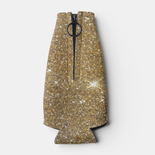 Luxury Gold Glitzer - Druckbild Flaschenkühler (Rückseite)