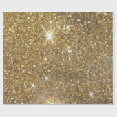 Luxury Gold Glitzer - Druckbild Geschenkpapier (Flach)
