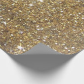 Luxury Gold Glitzer - Druckbild Geschenkpapier (Ecke)