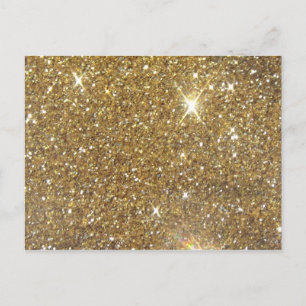 Luxury Gold Glitzer - Druckbild Postkarte