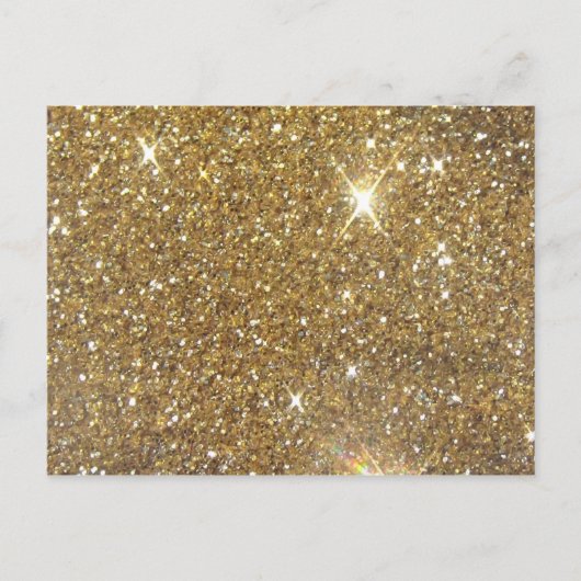 Luxury Gold Glitzer - Druckbild Postkarte (Vorderseite)