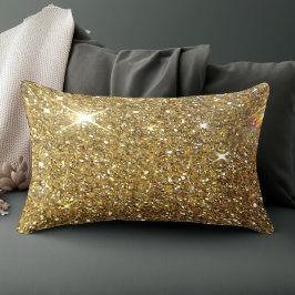 Luxury Gold Glitzer - Druckbild Zierkissen