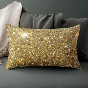 Luxury Gold Glitzer - Druckbild Zierkissen