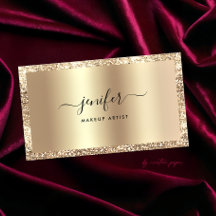 Luxury Gold Glitzer Frame Monogram Elegant