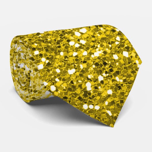 Luxury Gold Glitzer Gradient Neck Tie Krawatte (Gerollt)